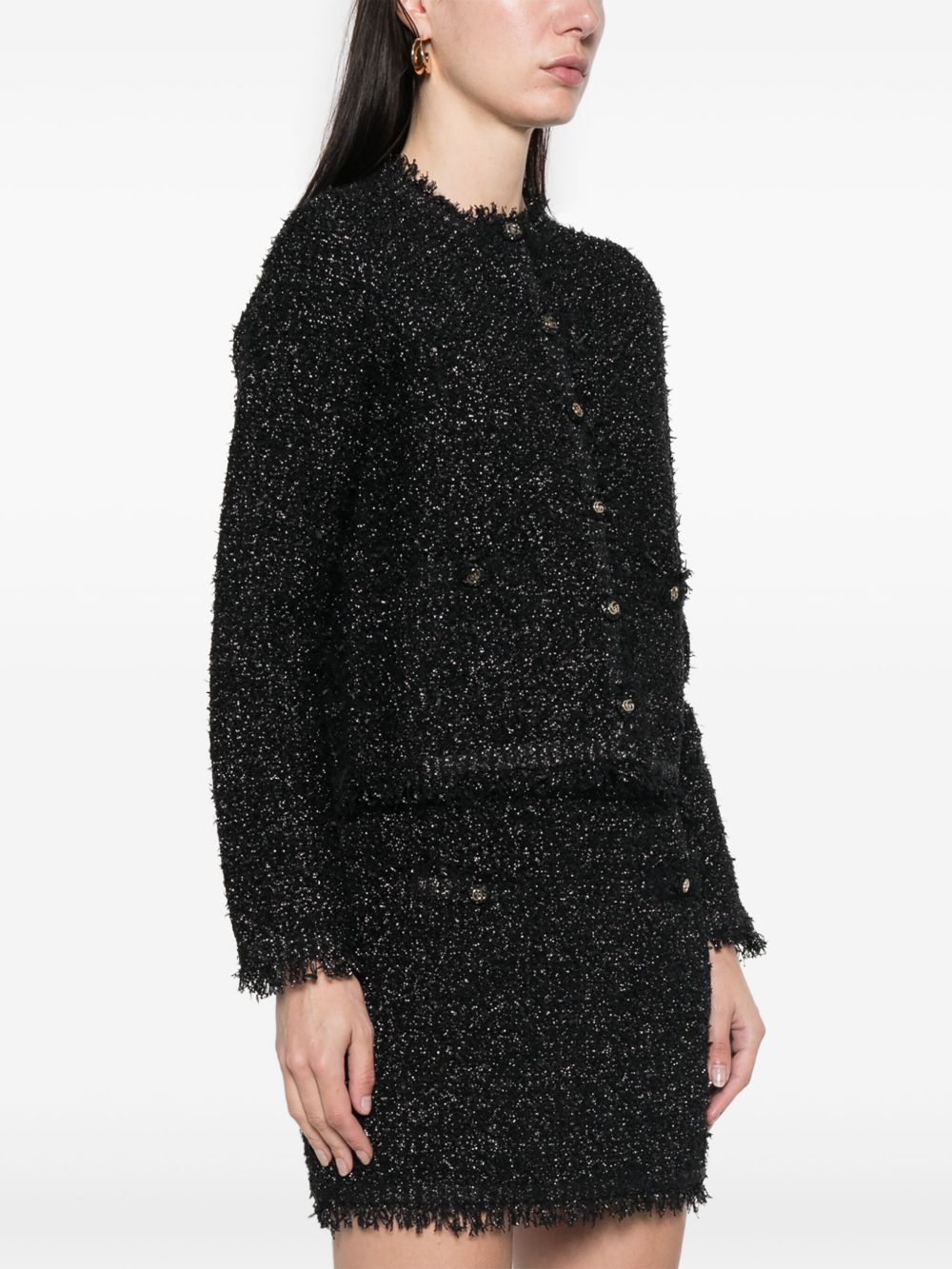 Lamé cardigan