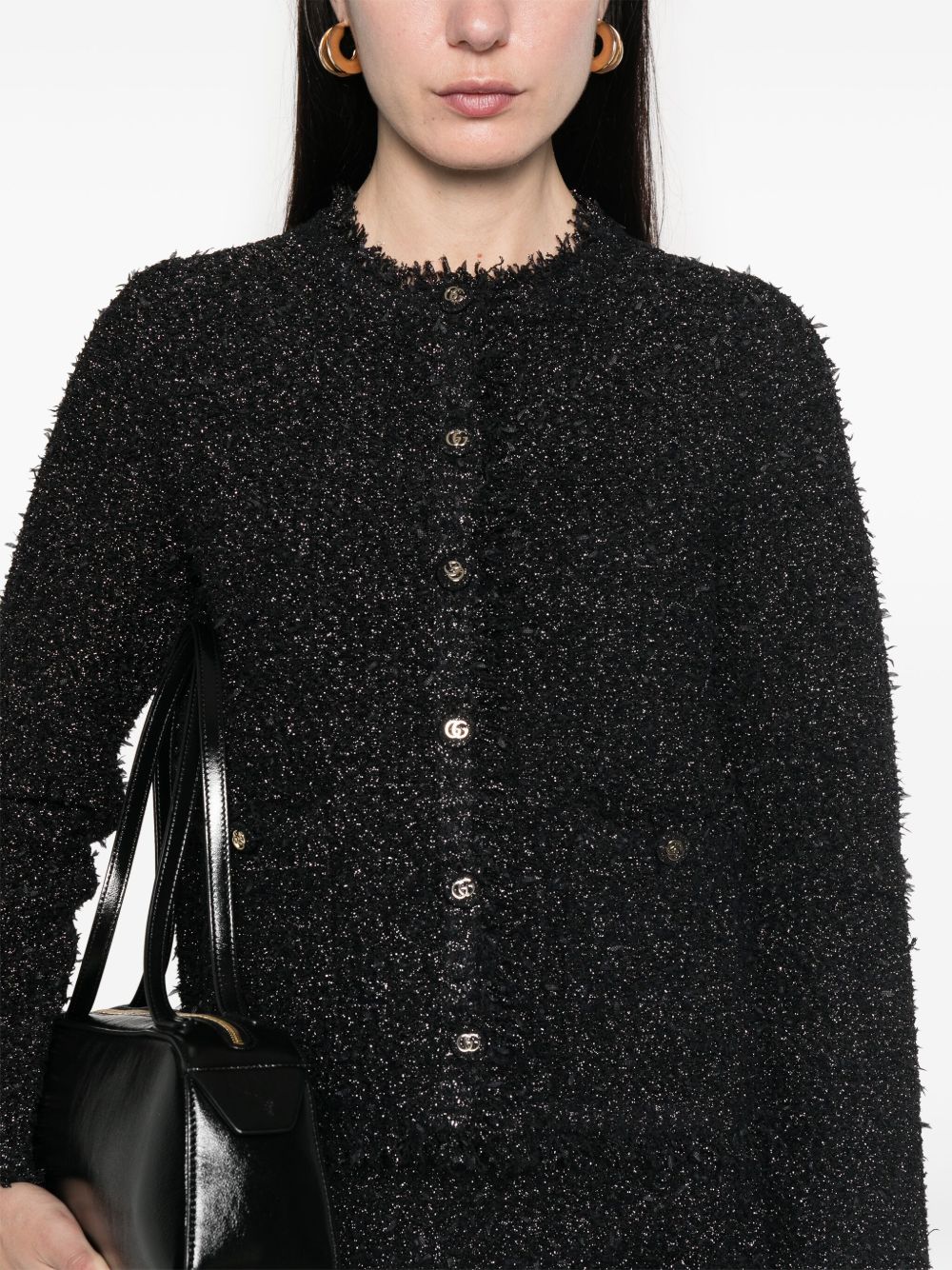 Lamé cardigan