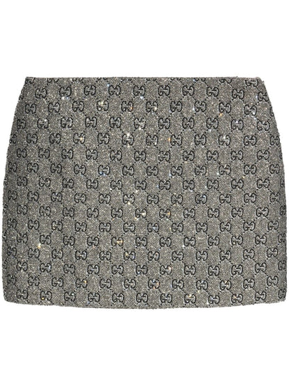 Gg tweed mini skirt