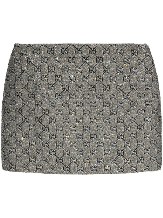 Gg tweed mini skirt