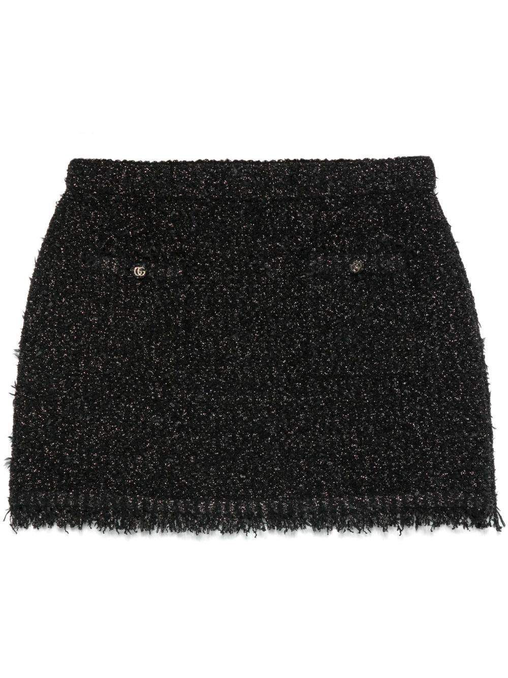 Lamé mini skirt