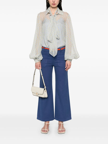 Chiffon silk shirt