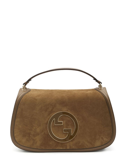 Gucci blondie suede leather handbag