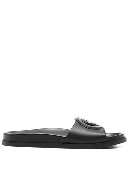 Gucci cut leather sandals