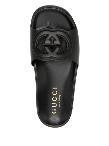 Gucci cut leather sandals