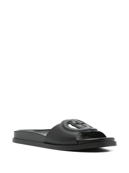 Gucci cut leather sandals