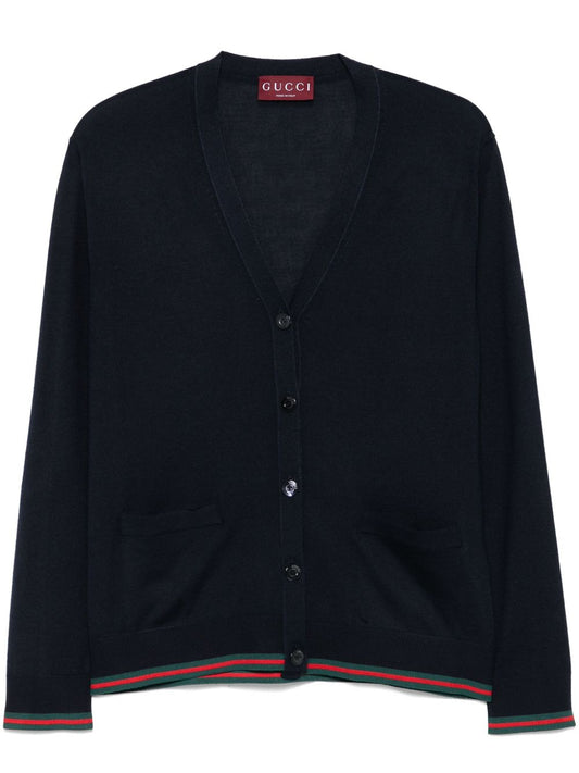 Cashmere and silk cardigan