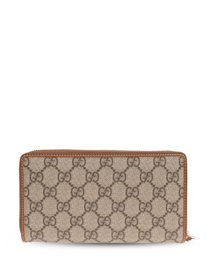 Gg emblem zipped wallet