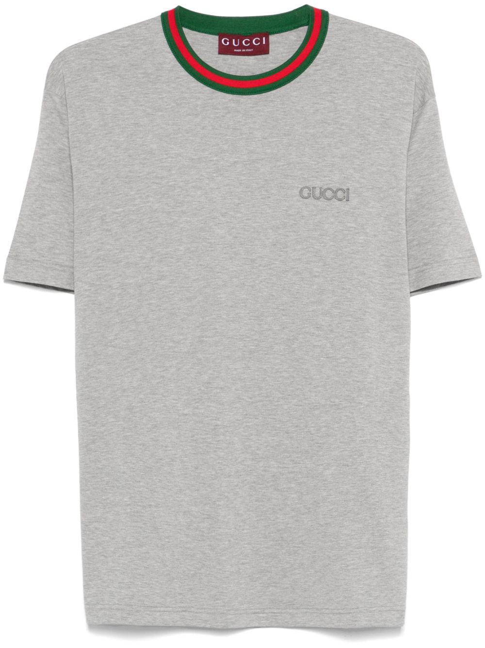Web detail cotton t-shirt