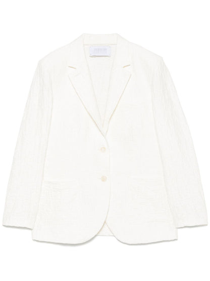 Cotton blend blazer jacket