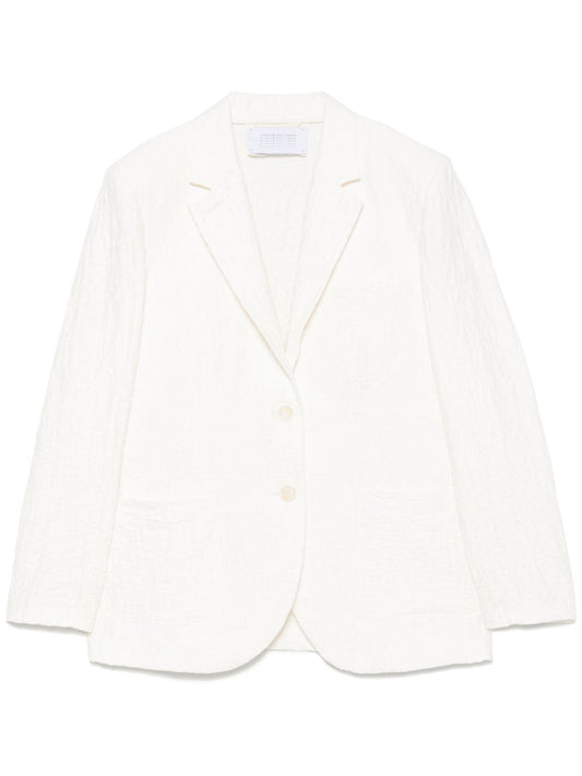 Cotton blend blazer jacket