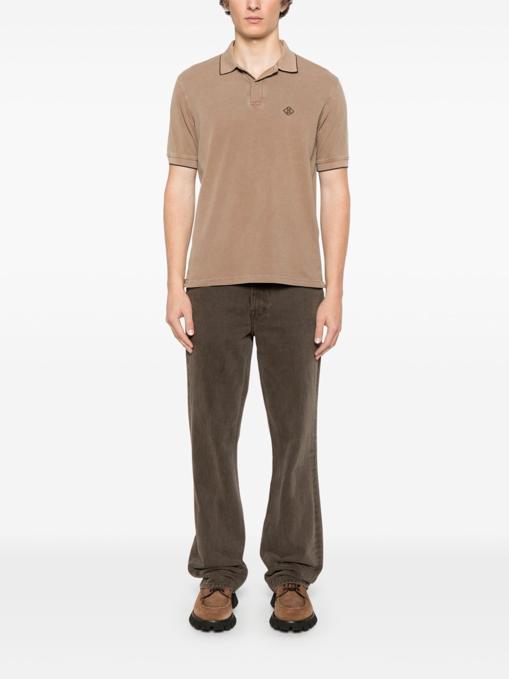Logo cotton polo shirt