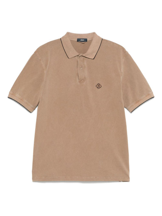 Logo cotton polo shirt