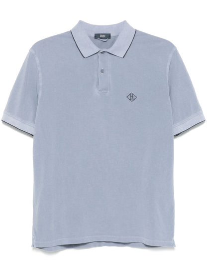 Logo cotton polo shirt