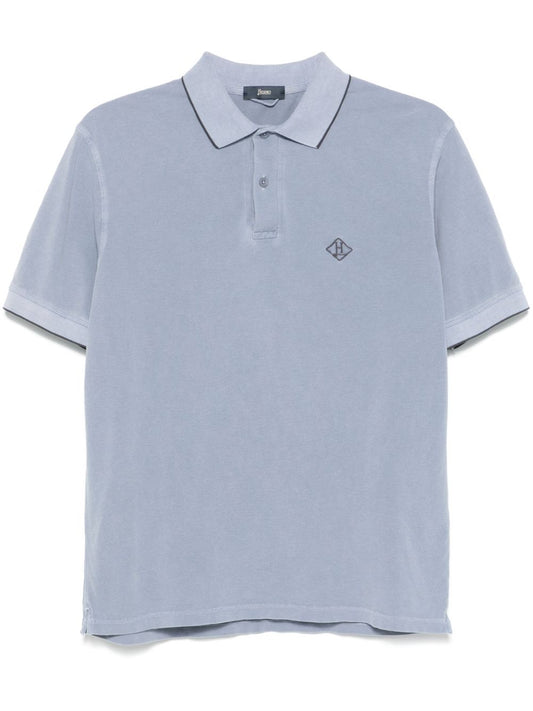 Logo cotton polo shirt
