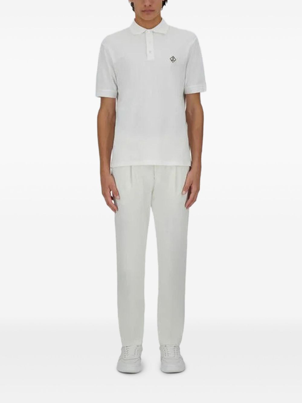 Logo cotton polo shirt