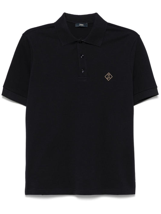 Logo cotton polo shirt