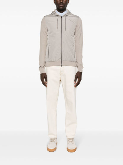 Nylon and cotton blouson jacket