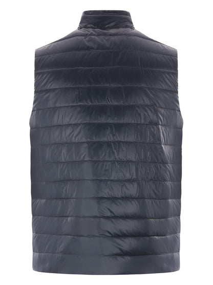 Reversible nylon down jacket