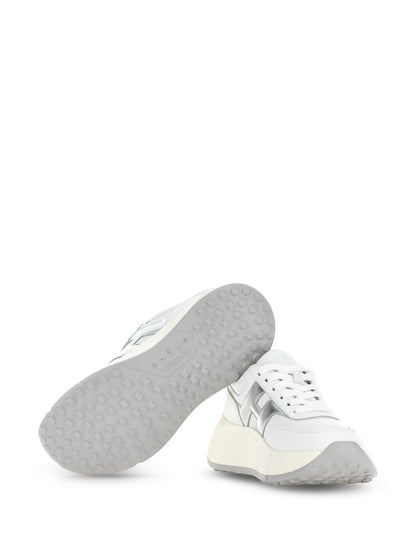 Hi-fi leather sneakers