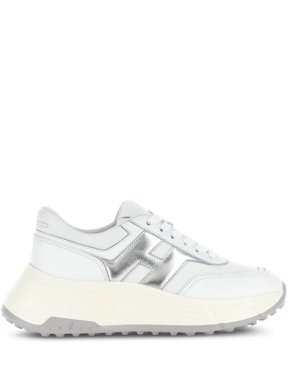 Hi-fi leather sneakers