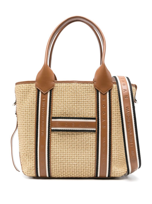 Hogan script medium tote bag