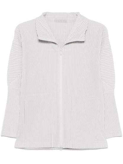 Pleated zipped shirt
