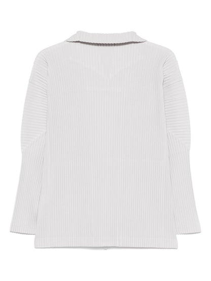 Pleated zipped shirt