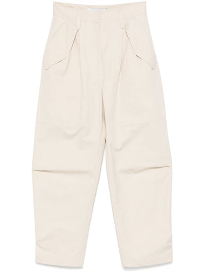 Natsa cotton blend trousers