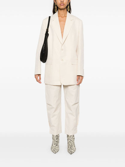 Natsa cotton blend trousers