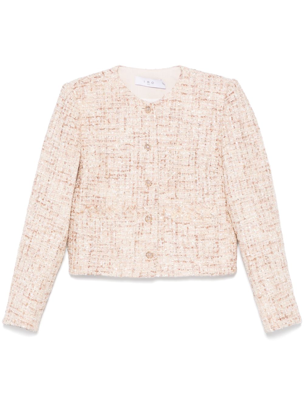 Wool blend short jacket