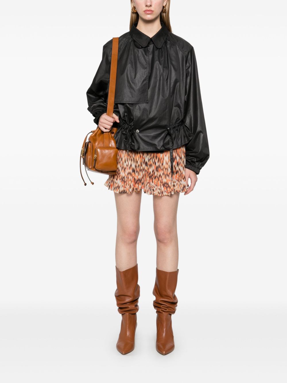 Roumi printed cotton skirt