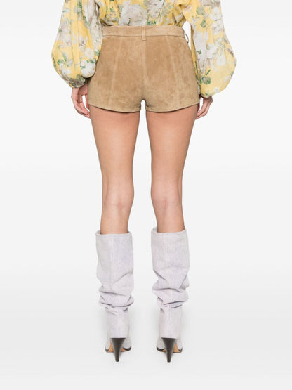 Delma leather shorts