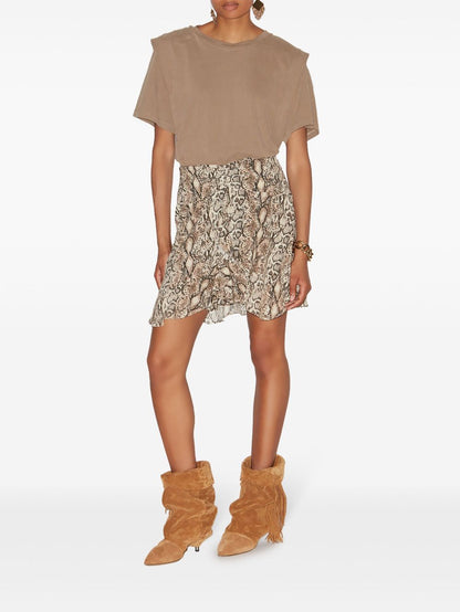 Ozany printed mini skirt