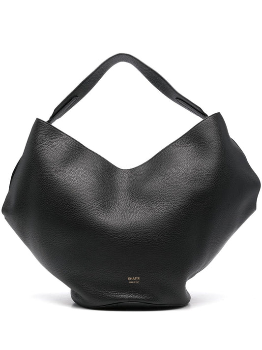 Lotus medium leather shoulder bag