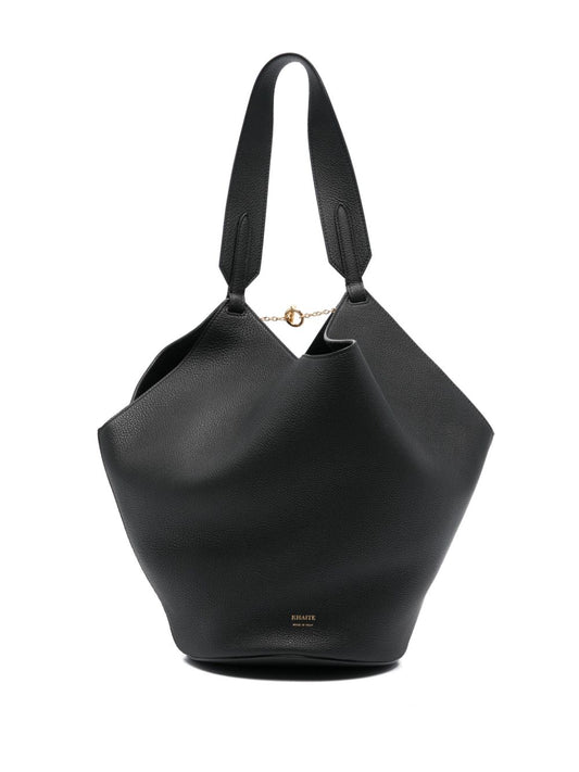 Lotus small leather tote