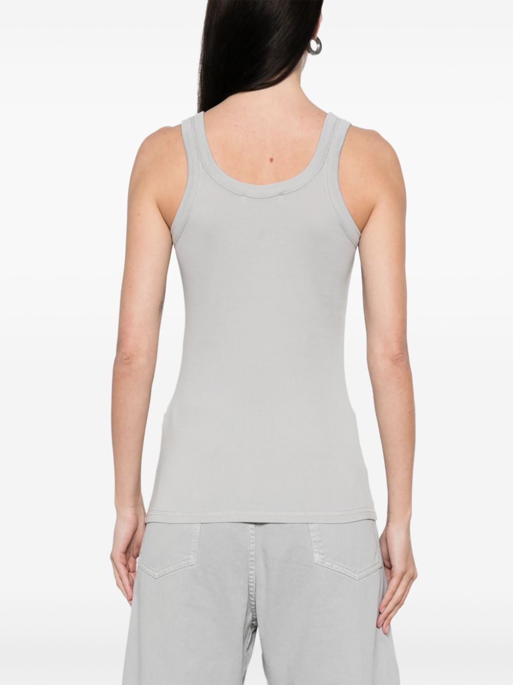 Ribbed cotton tank top