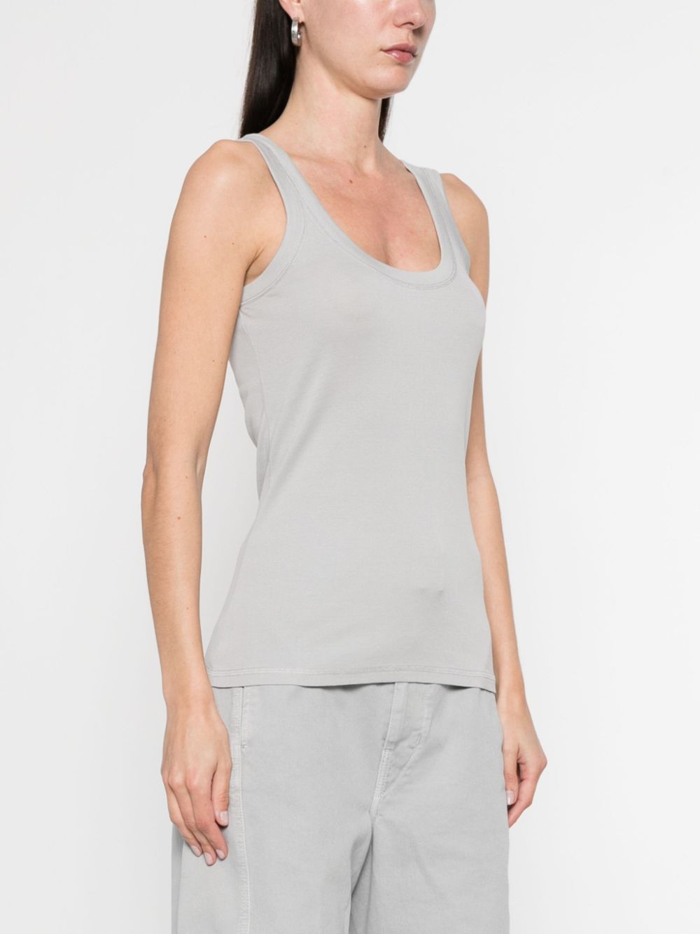 Ribbed cotton tank top