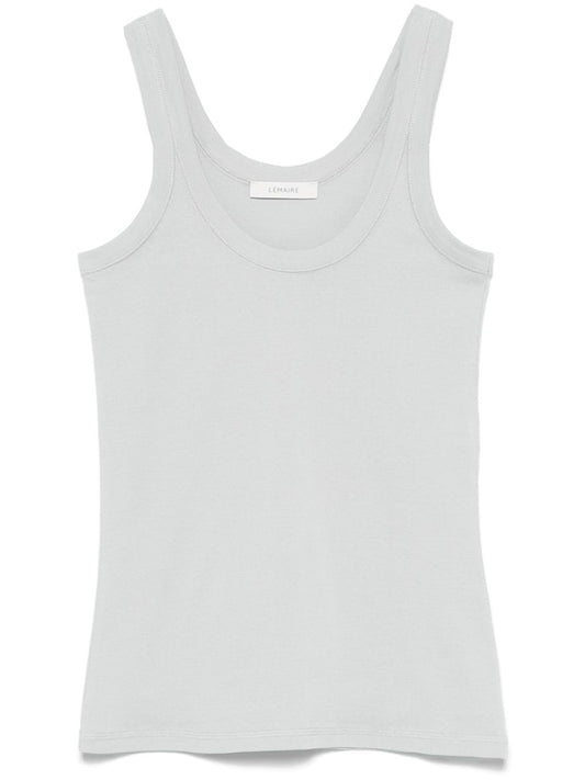 Ribbed cotton tank top