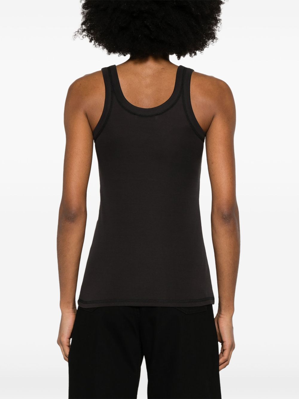 Ribbed cotton tank top