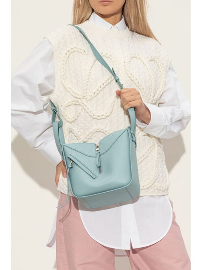 Hammock compact leather handbag