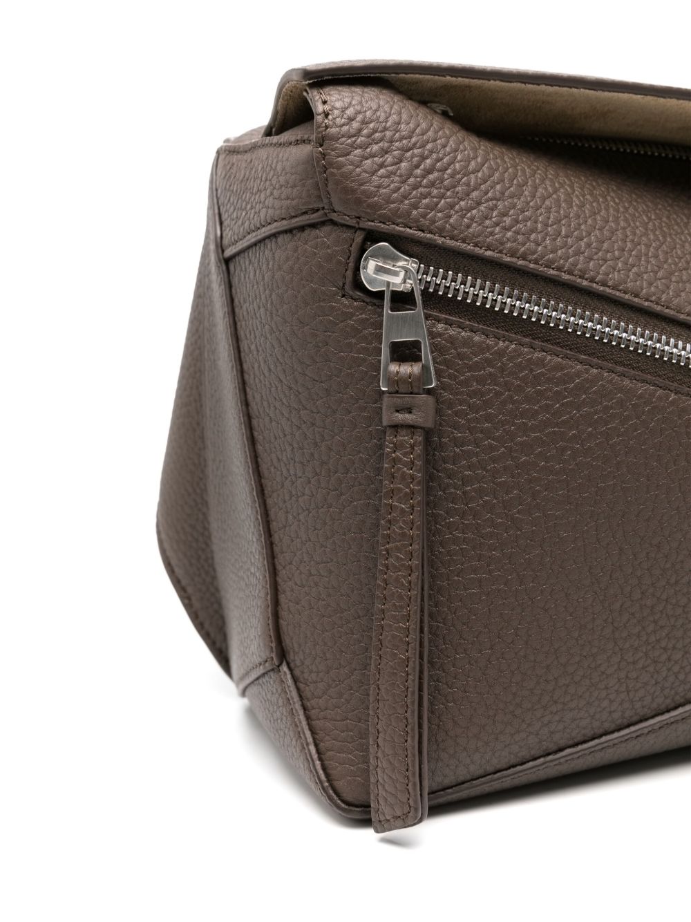 Puzzle edge small leather bumbag