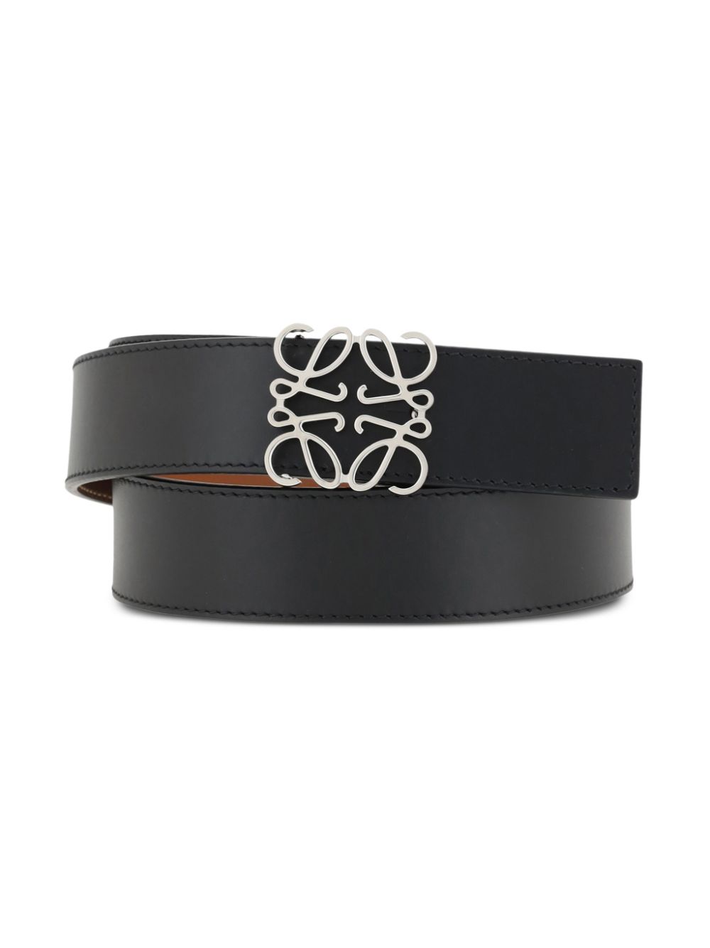 Anagram leather belt