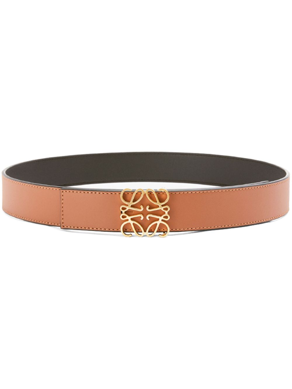 Anagram leather belt