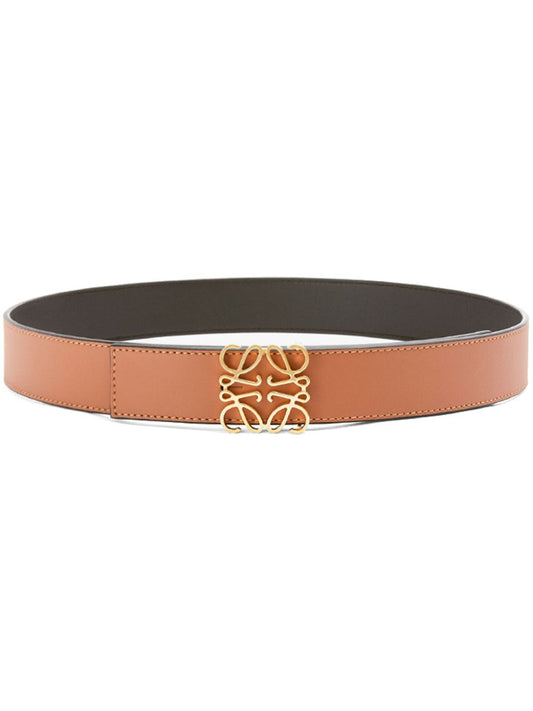 Anagram leather belt