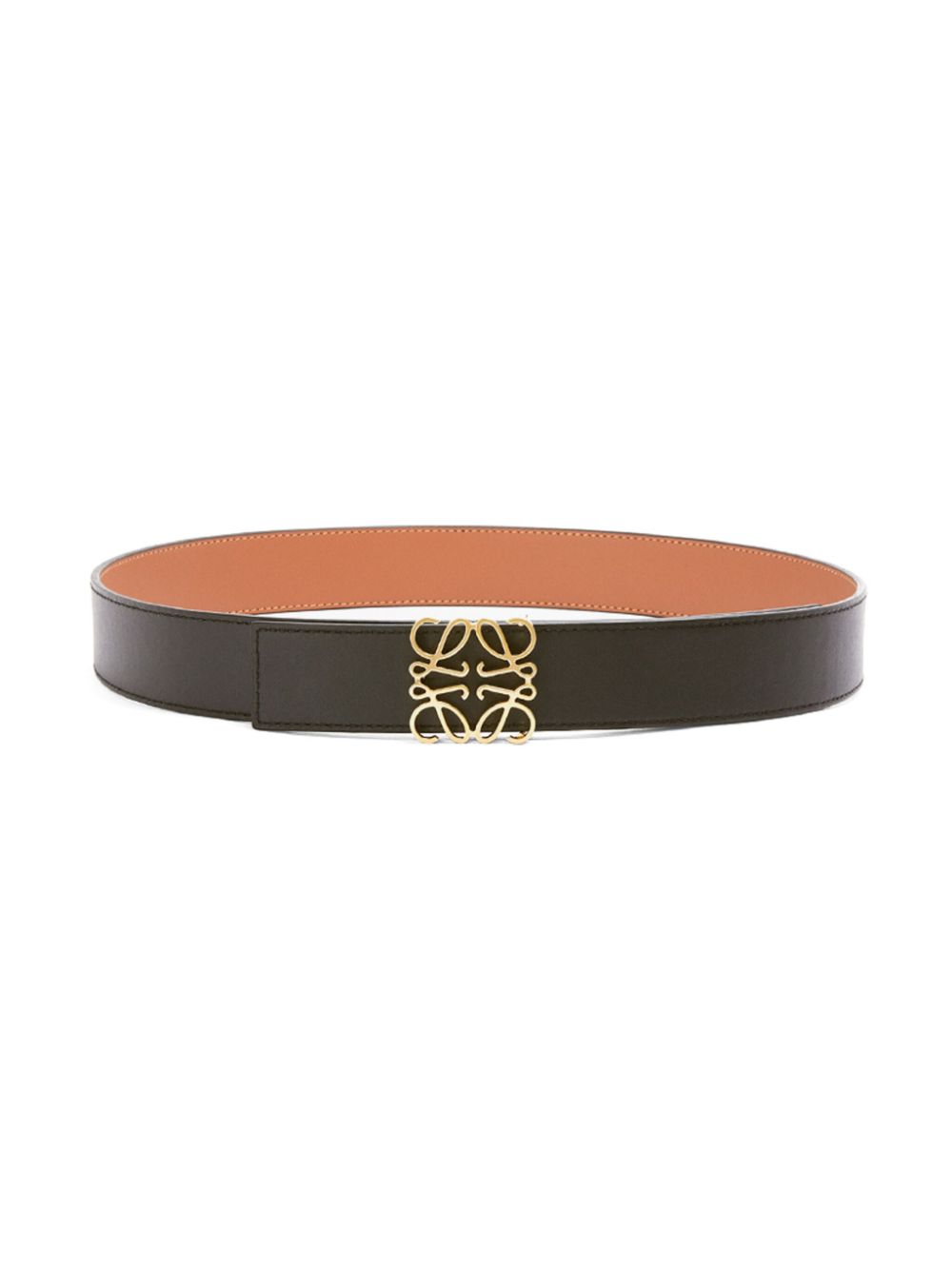 Anagram leather belt