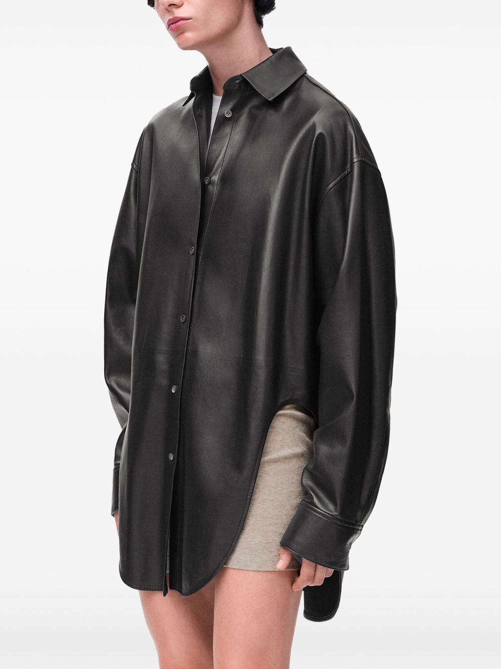 Leather shirt