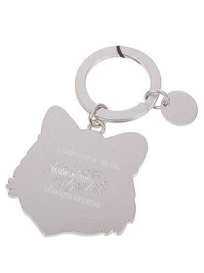 Bold fox head keyring