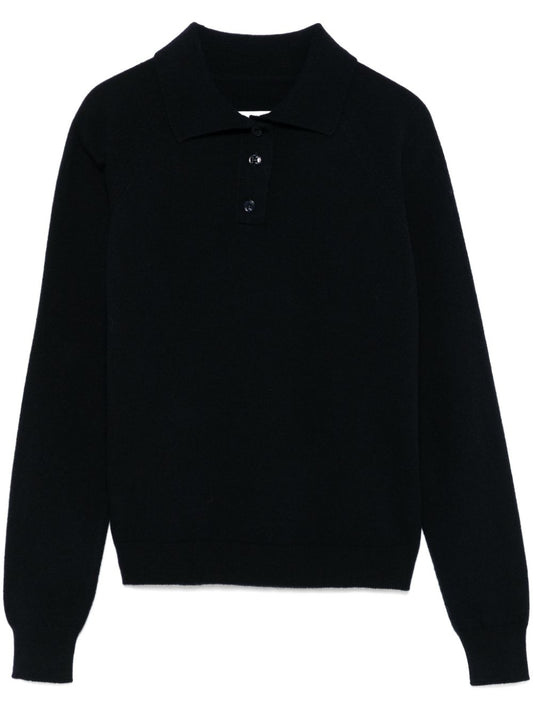 Wool polo shirt