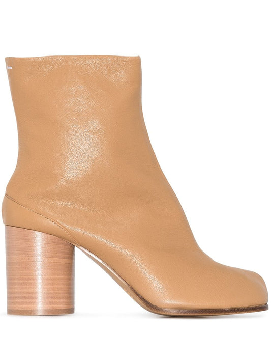 Tabi leather ankle boots